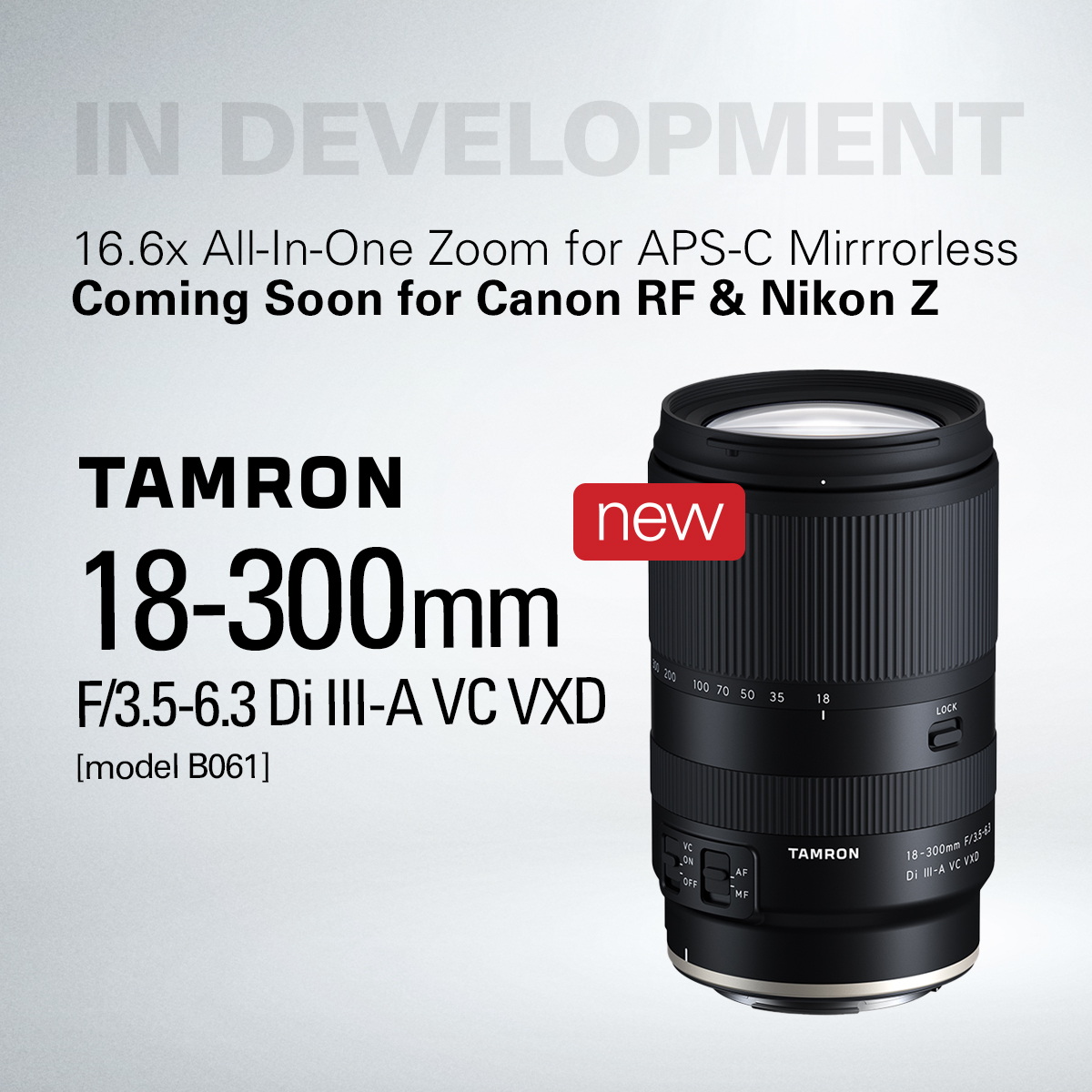 Tamron All in One lens coming soon at K&R photographics