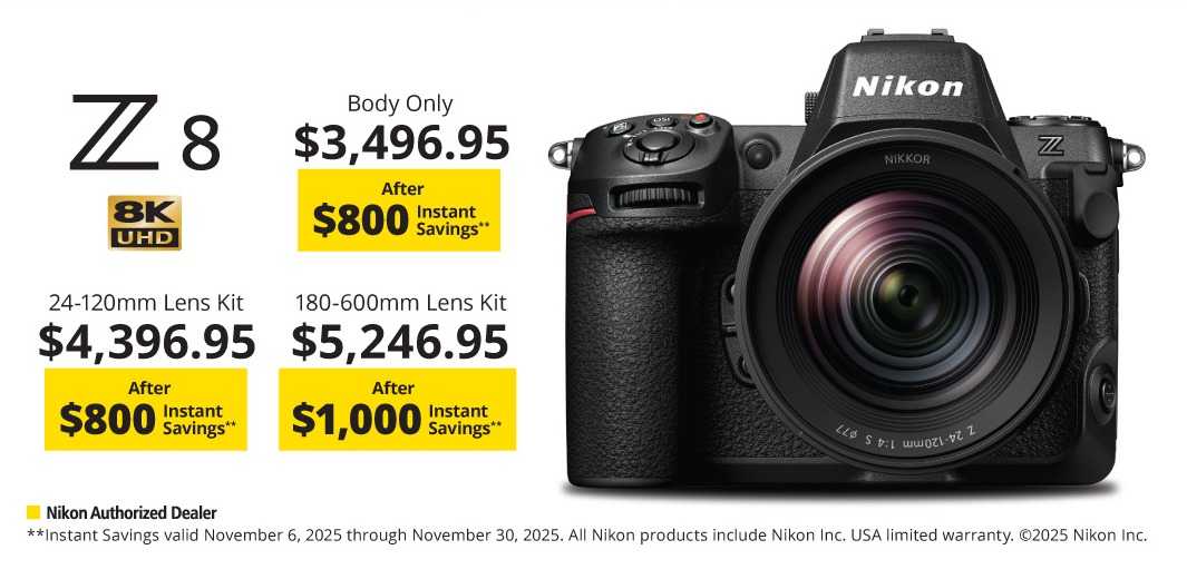 NIKON Z 8 Fall Memories, Falll Savings at K&R  