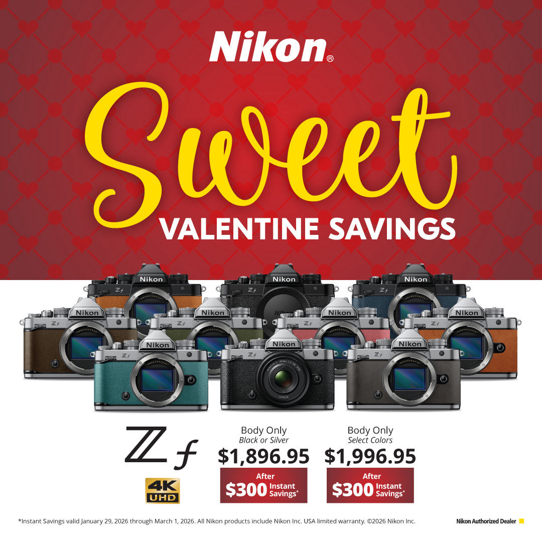 Nikon Valentine's  Savings on Zf cameras at K&R