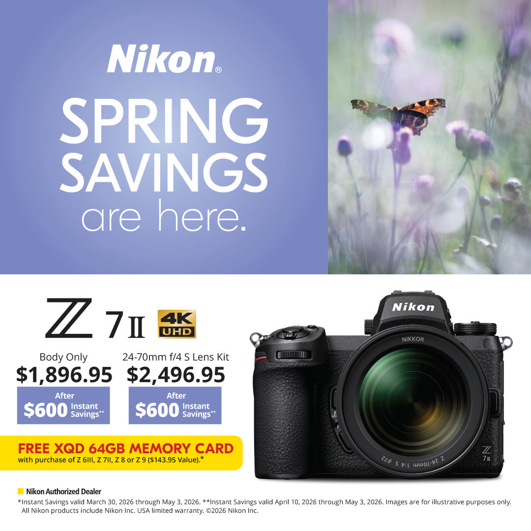 Nikon Spring  Savings on Z 7II cameras at K&R