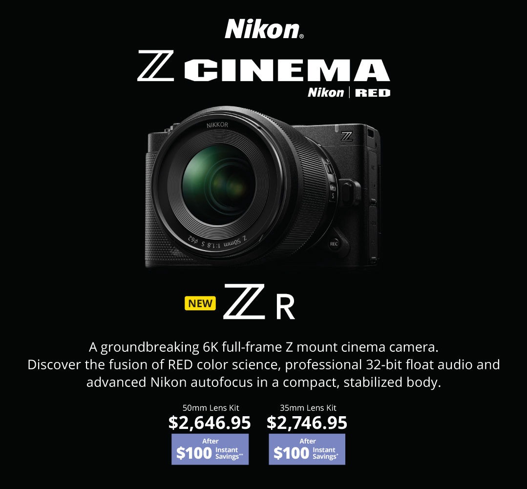 Nikon ZR Red Cinema Camera - Hot Savings at K&R photographics