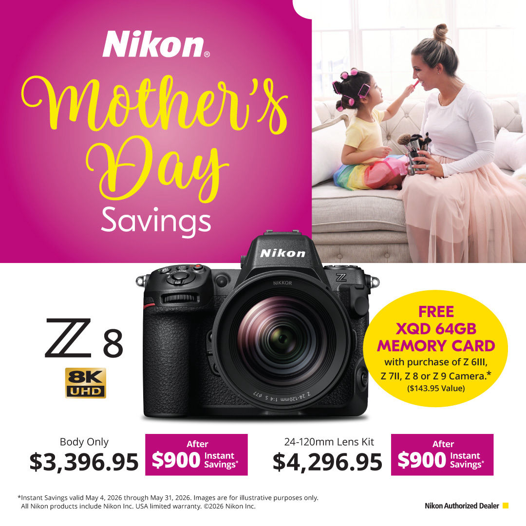Nikon Spring  Savings on Z8  cameras at K&R