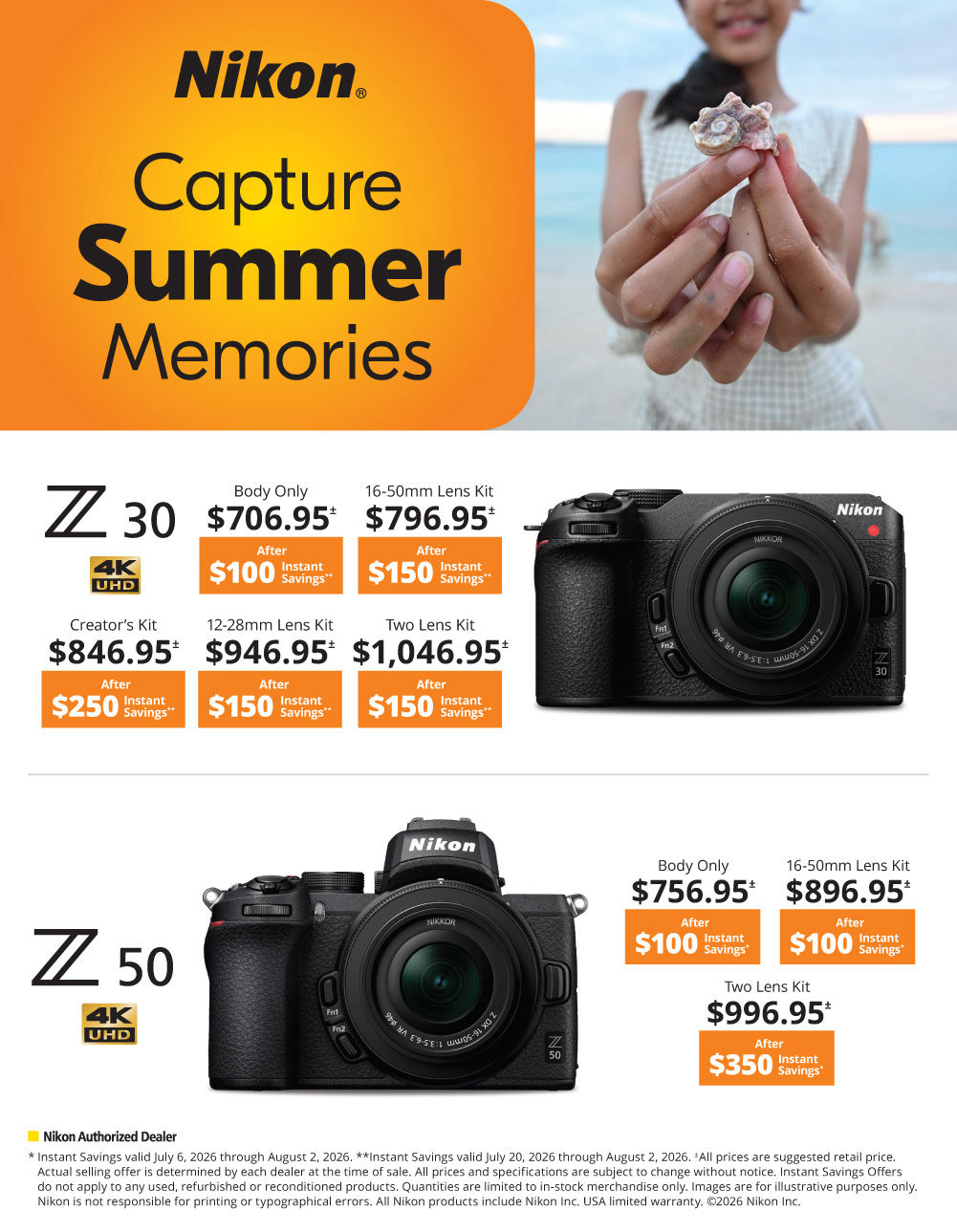Nikon Z50 / Z50II Summer Savings