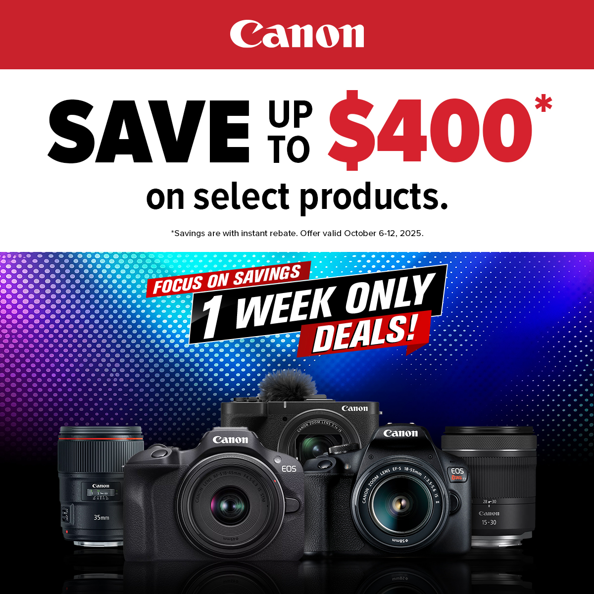 Canon -Save up to $400. at K&R