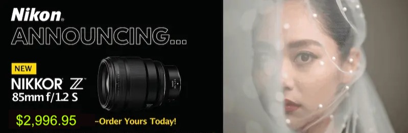 Nikon NEW 85mm f/ 1.2  Lens